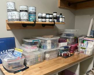 Craft and painting supplies