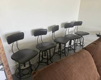 Metal bar stools
