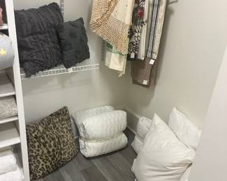 Pillows and more linens