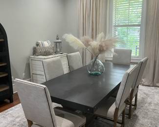 Restoration Hardware slate top table and chairs