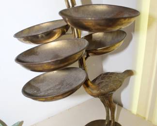 vintage ostrich serving trays