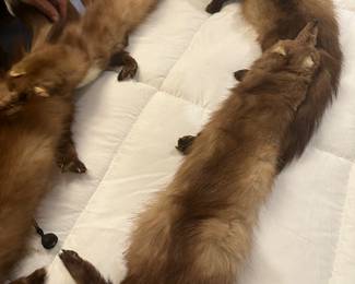 Vintage mink scarf