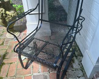Vintage wrought iron chair