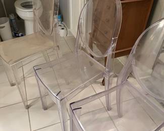 Lucite chairs