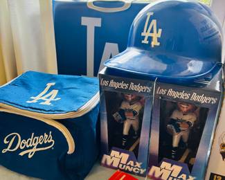 Fun Dodgers things, more than in the photos, inc. vint. blanket, headphones, two pads for sitting.