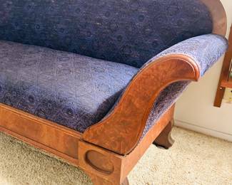 Eastlake Burl Settee, excellent condition!
