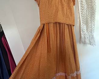 Hand made gunnie sax prairie dress two piece. Cottage core