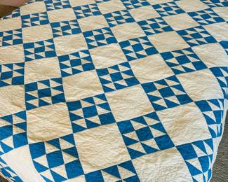 Linens including quilts.