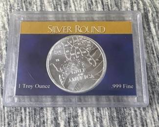 ONE TROY OUNCE SILVER ROUND