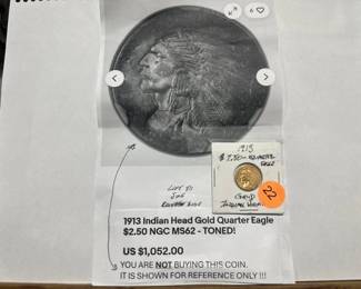 1913 INDIAN HEAD GOLD EAGLE COIN