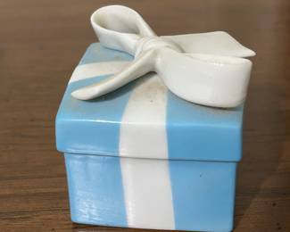 Tiffany and Co Glass trinket Box