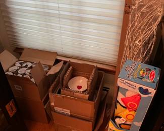 Glasses, Dishes w/ Hearts, Twig Tree, Game Mat