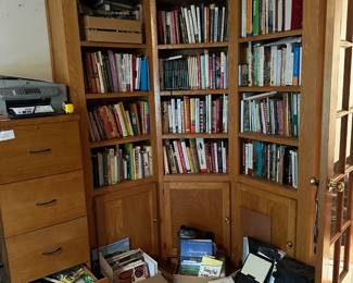 Books, File Cabinet