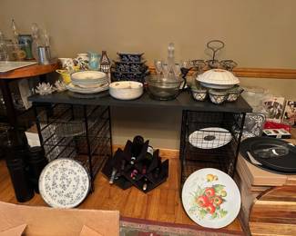Dishes, Decanter w/ Glasses
