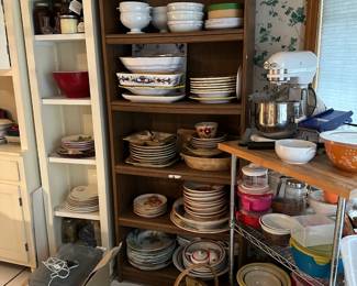 More Dishes, Nested Bowls, Kitchen Aid, Book Shelf, Cart