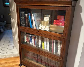 Antique Stacked Bookcase, Books