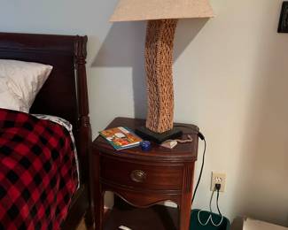Side Table, Lamp