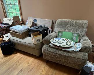 Chairs, Large Platters, Electronics