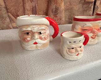 Vintage Santa Claus mugs