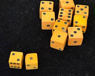Vintage Bakelite dice
