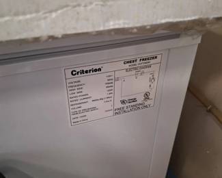 Criterion Chest Freezer 7.0 Cu Ft