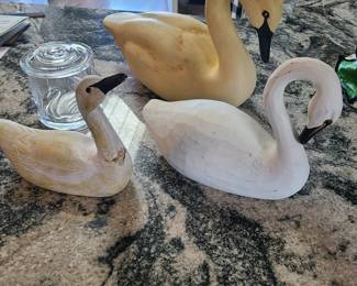 Wooden swans