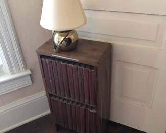 1930's shelf 1970's lamp