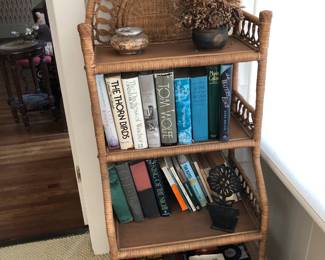 wicker shelf