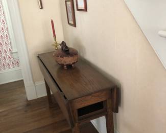 Antique ship's chart table (charts were kept in open end) early 1900's