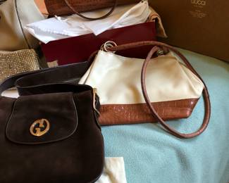 Gucci and designer handbags