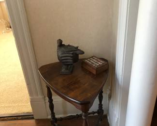 triangular side table