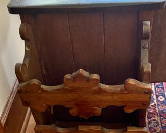 Side view of Vintage Magazine Table