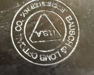 Bausch and Lomb Mark on Bottom of Telescope