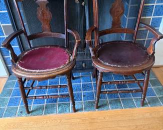 Eastlake arm chairs