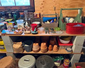 Garden Planters, Frogs, Sand, Rocks and more.