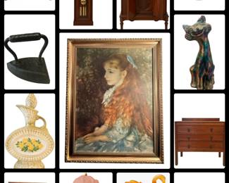 🛋 Highlights Include
Fine furniture, elegant antiques, and formal décor
Fenton glass, carnival glass, and cobalt candlesticks
Tiffany pieces, vintage decanters, glass art, and silver
Original oil paintings and beautiful pottery (signed)
Antique and vintage clothing, books, and Christmas décor
Large record collection + antique record player/radio
Quilting supplies, fabric, and sewing materials
Garden tools, outdoor antiques, and more
📍 Full address will be posted closer to the sale date.
Don’t miss your chance to explore this picker’s paradise—you’ll want plenty of time (and trunk space)!