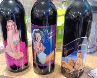 . . . more Monroe wines -- probably 30 or so bottles