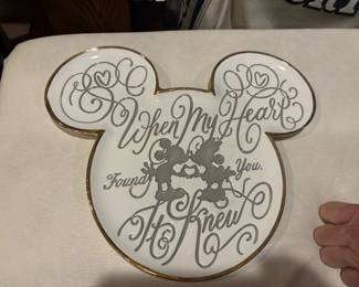 . . . Disney plate