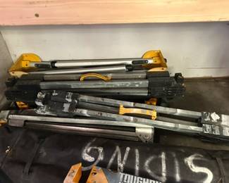 Folding sawhorses