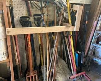 Pitchforks, shovel