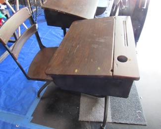 2- Old school desks