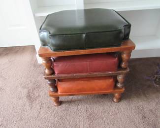 Mid Century stacked foot stools