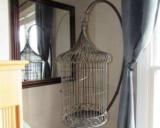 Large metal bird cage