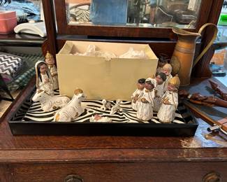 Vintage Mexico nativity