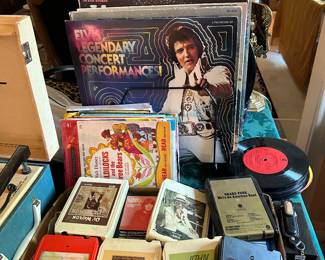 8 track tapes/records