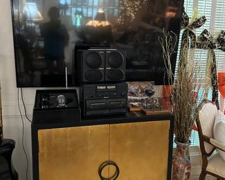 Century gold credenza