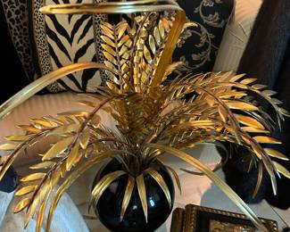 Brass vintage glam accents