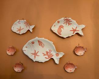 Ceramics fish dishes
