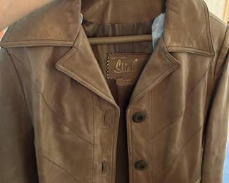 Leather coat