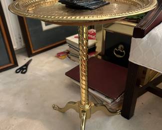 Solid brass Weiman accent table